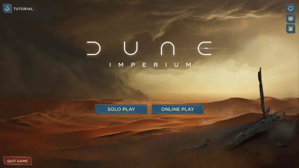 'Dune: Imperium Digital' Early Access screenshot of mode selection.