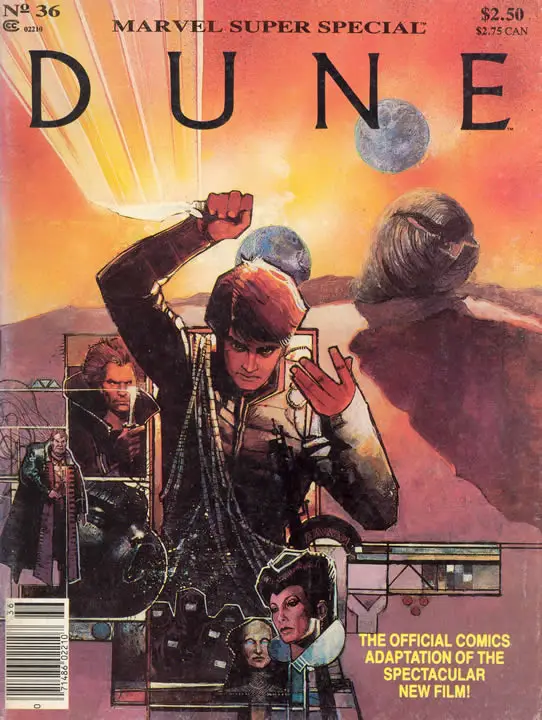 Cover of 'Marvel Super Special: Dune', the official comics adaptation of 1984's 'Dune' movie.