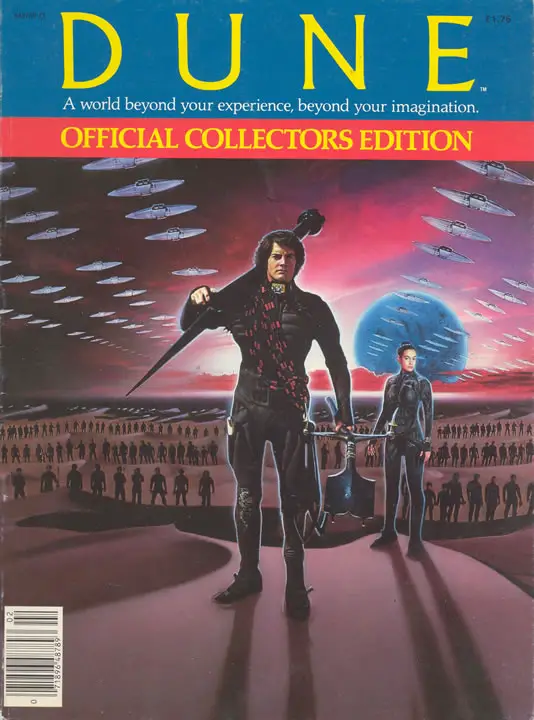 Cover of 'Dune Official Collectors Edition' magazine (1984).