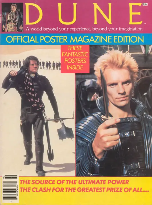 Cover of 'Dune Official Poster Magazine Edition' (1984).