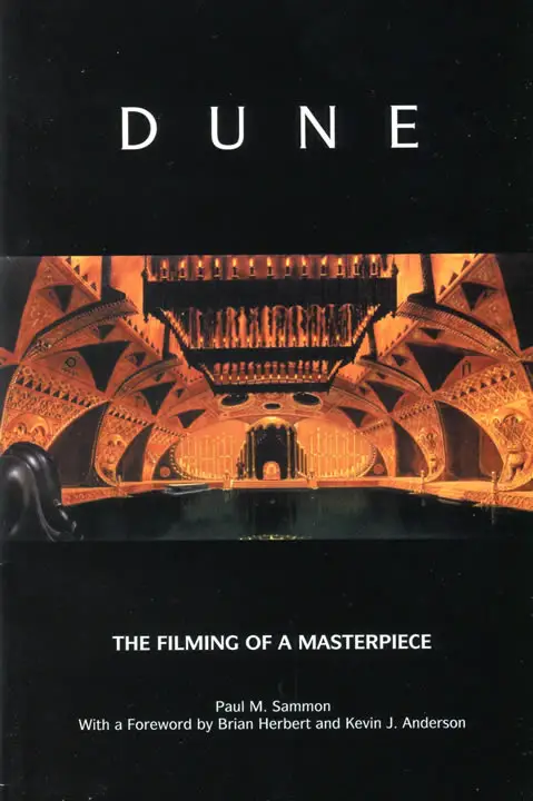 Cover of the 'Dune' booklet 'The Filming of a Masterpiece' (1984).