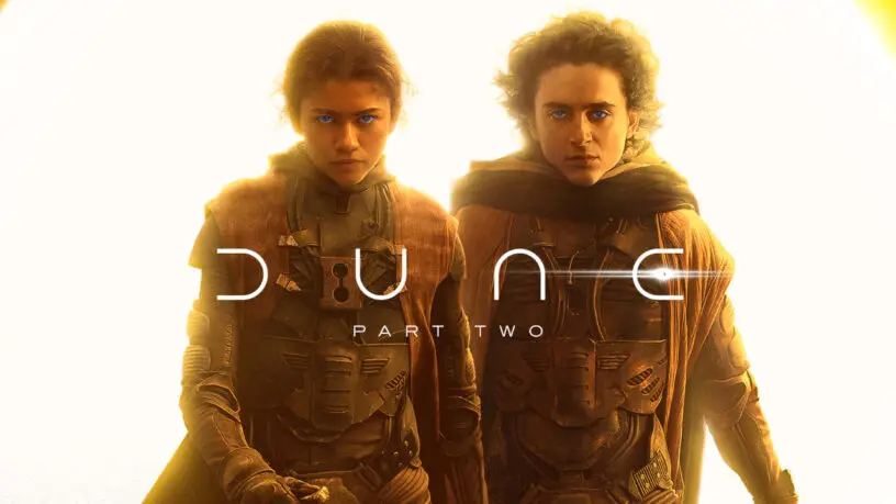The official 'Dune: Part Two' movie poster has been revealed, featuring Paul and Chani.