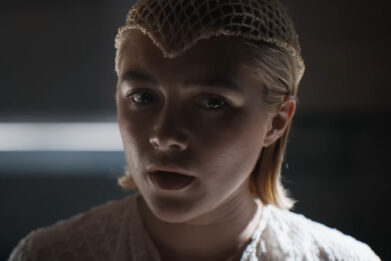 Princess Irulan, played by Florence Pugh, in the 'Dune: Part Two' movie.