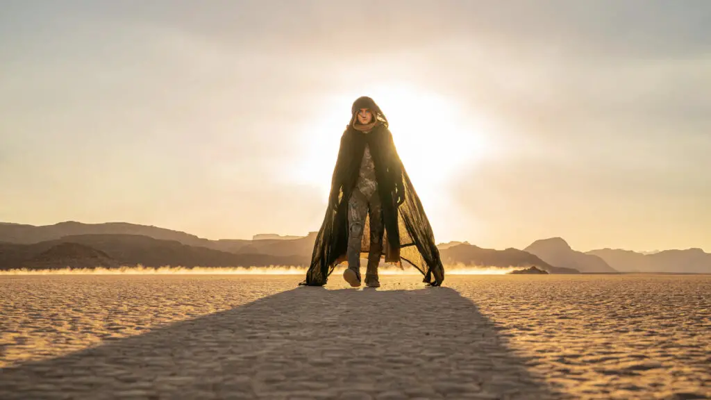 Timothée Chalamet portrays a rising Paul Atreides in Denis Villeneuve's 'Dune: Part Two' movie.