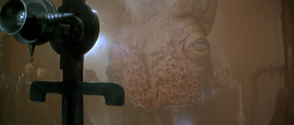 Close-up of a third-stage Spacing Guild Navigator in David Lynch's 'Dune' movie adaptation.