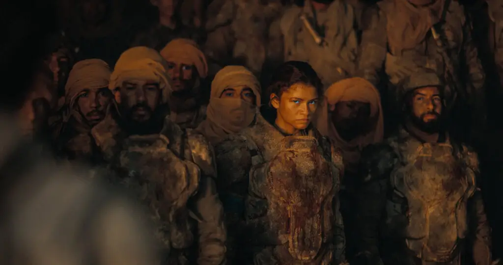 Zendaya as Chani, in the final act of the 'Dune: Part Two' movie (2024).