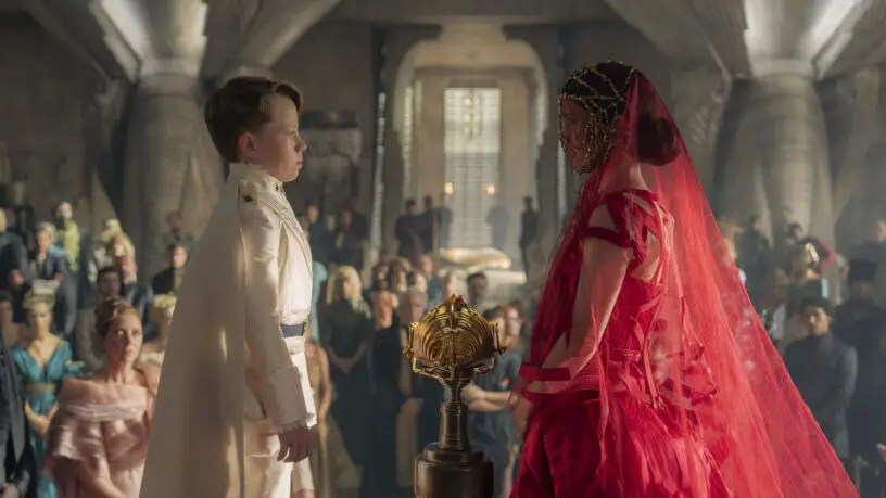 Royal wedding scene from HBO's 'Dune: Prophecy' TV series, episode 1.