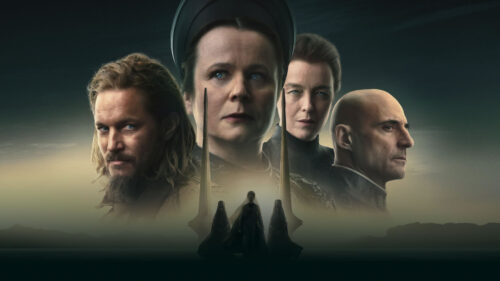 'Dune: Prophecy' TV series (HBO) key image, featuring stars Emily Watson, Olivia Williams, Travis Fimmel, and Mark Strong.