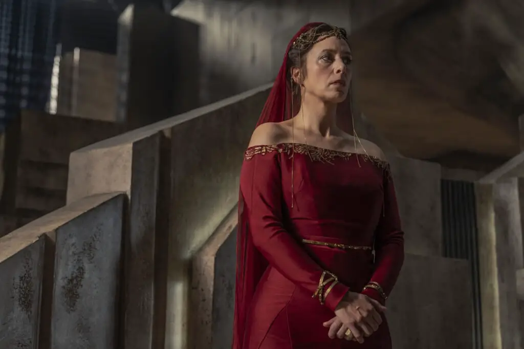 Jodhi May performing as Empress Natalya Arat Corrino in HBO's 'Dune: Prophecy' TV series.