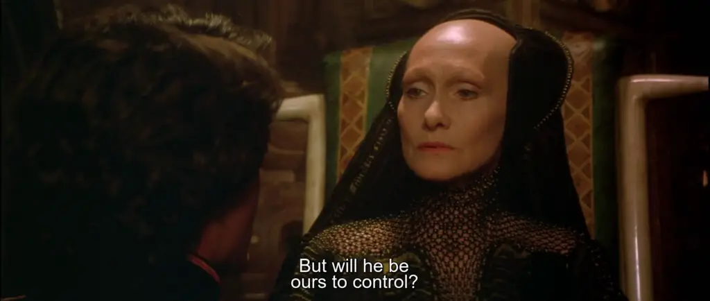 Reverend Mother Mohiam (Siân Phillips) in David Lynch's 'Dune' movie (1984).