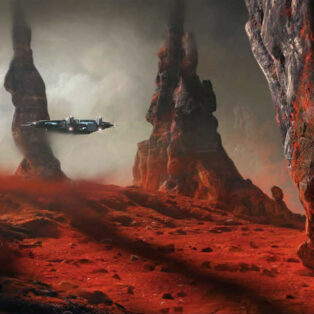 Desert artwork featured in 'The Art and Making of Dune: Awakening' book from Insight Editions.