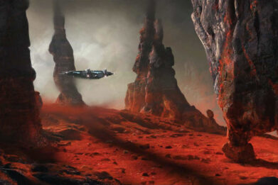 Desert artwork featured in 'The Art and Making of Dune: Awakening' book from Insight Editions.