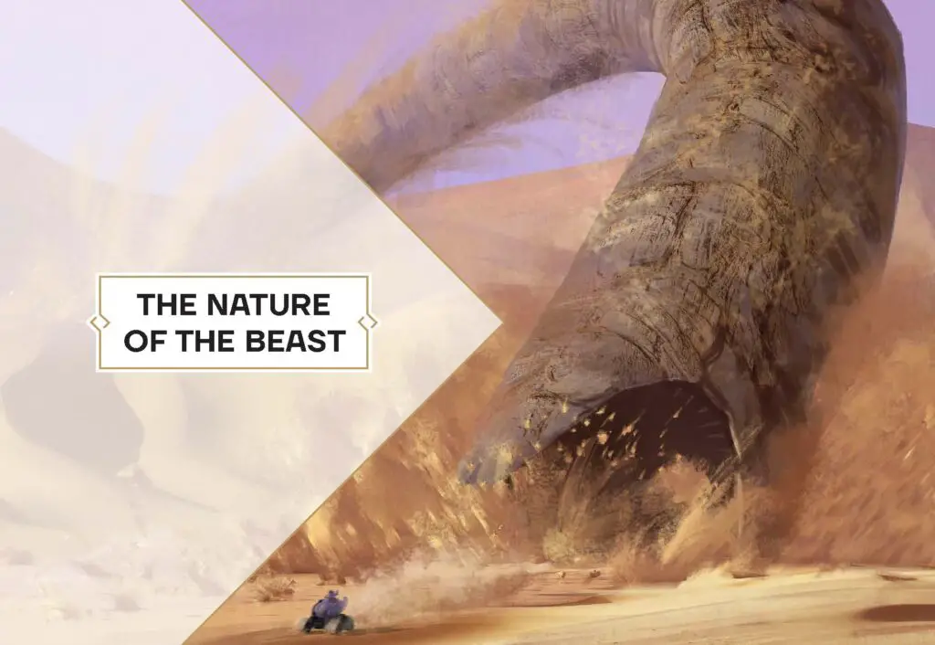 Sandworm concept art from 'The Art and Making of Dune: Awakening'.
