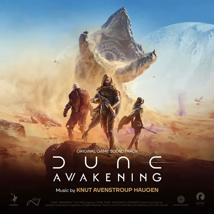 Album artwork from the 'Dune: Awakening' game soundtrack, composed by Knut Avenstroup Haugen.