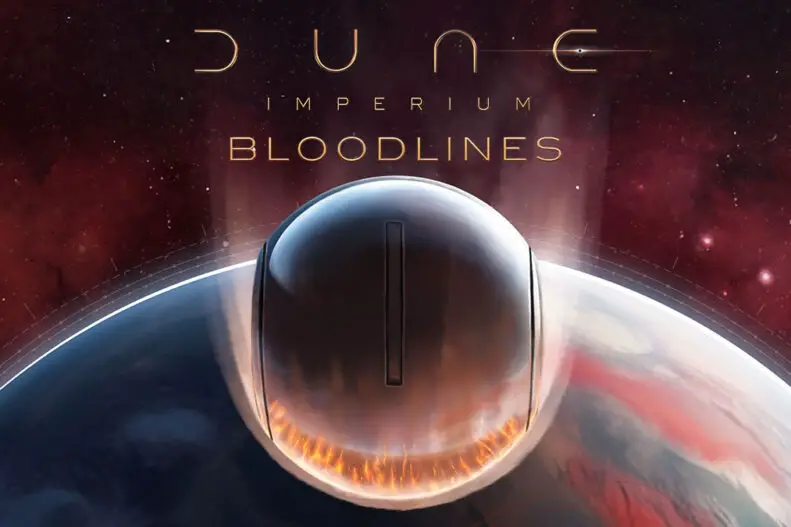 Key art from 'Dune: Imperium – Bloodlines' board game expansion.