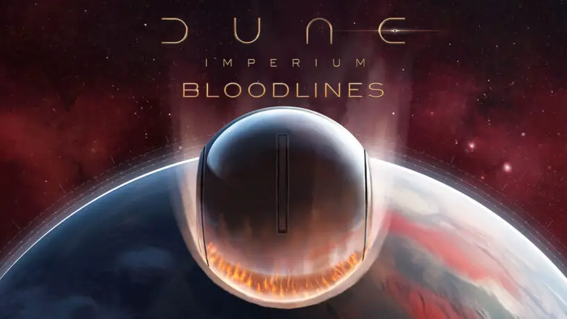 Key art from 'Dune: Imperium – Bloodlines' board game expansion.