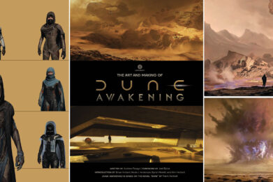 Review copy and artwork from 'The Art and Making of Dune: Awakening', by Insight Editions.