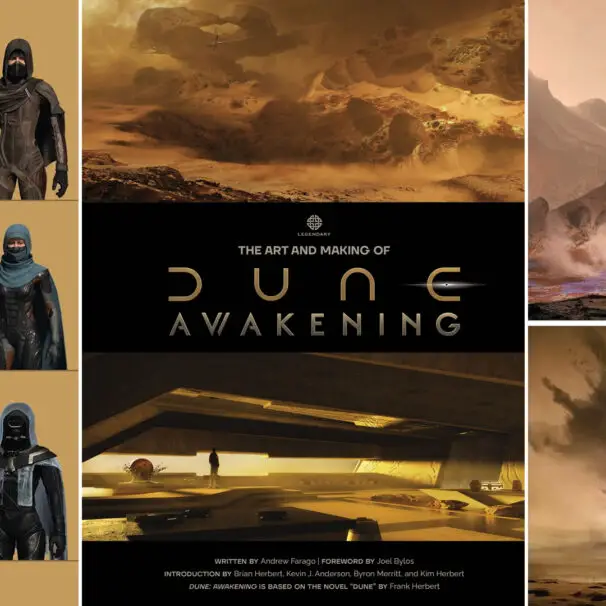 Review copy and artwork from 'The Art and Making of Dune: Awakening', by Insight Editions.