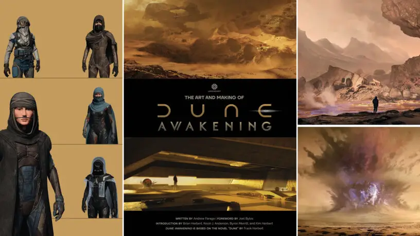 Review copy and artwork from 'The Art and Making of Dune: Awakening', by Insight Editions.