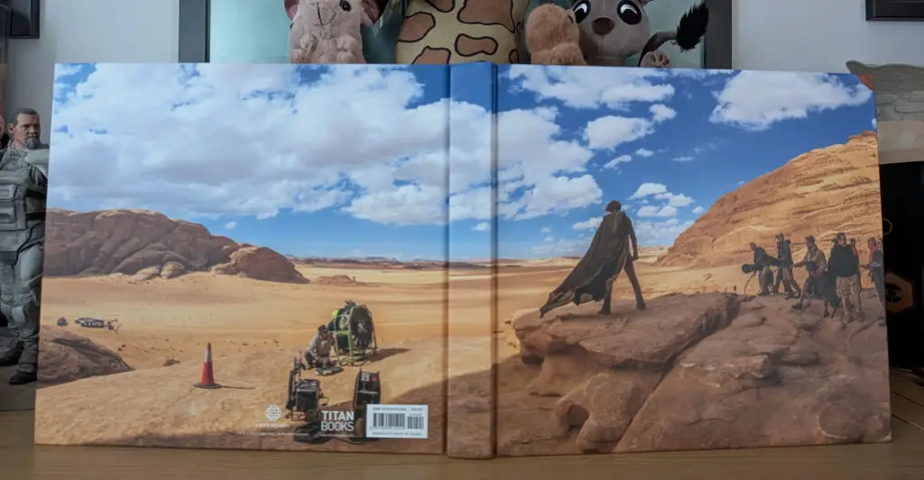 Hardcover cover image of 'Dune Part Two: The Photography', featuring the filming of Timothée Chalamet as Paul Atreides.