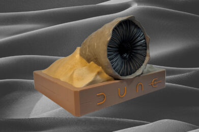 Dune Sandworm Bluetooth Speaker, designed by FAMETEK.