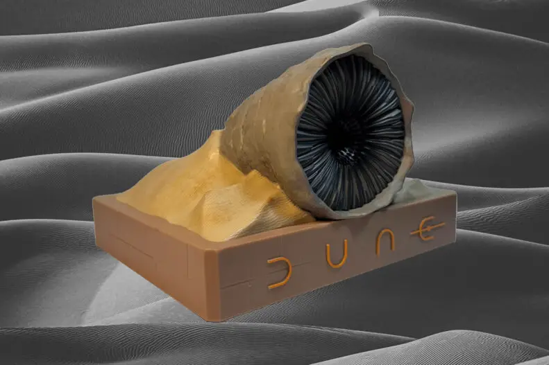 Dune Sandworm Bluetooth Speaker, designed by FAMETEK.